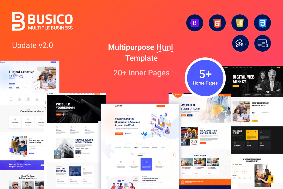 Busico - Template Website Bootstrap Serbaguna untuk Berbagai Keperluan