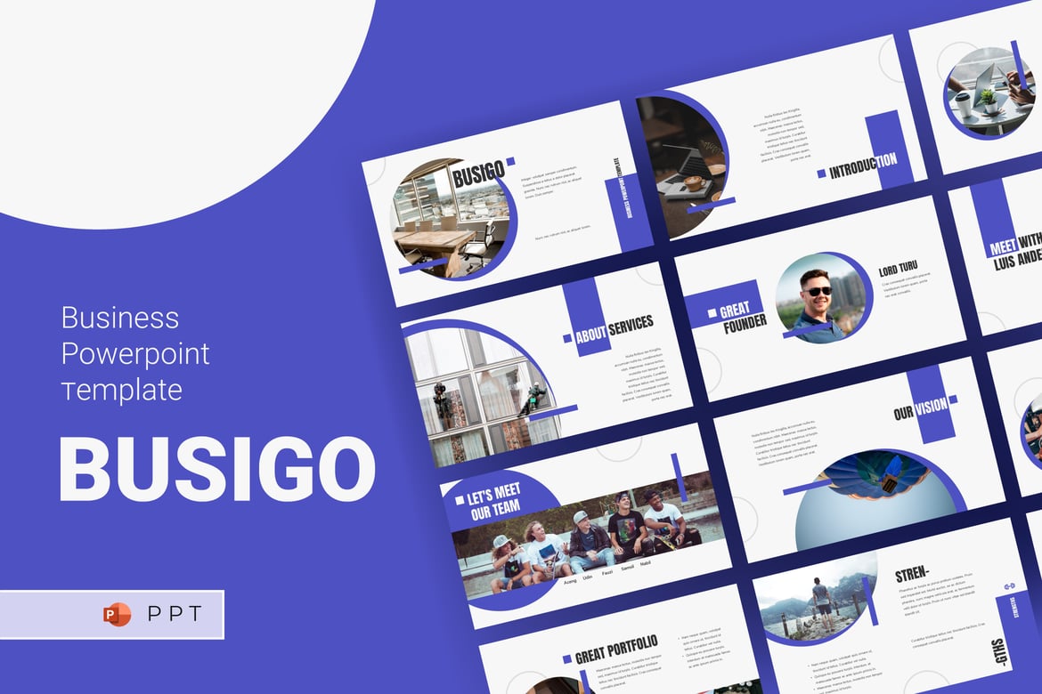 Template Powerpoint BUSIGO - Solusi Presentasi Profesional Anda