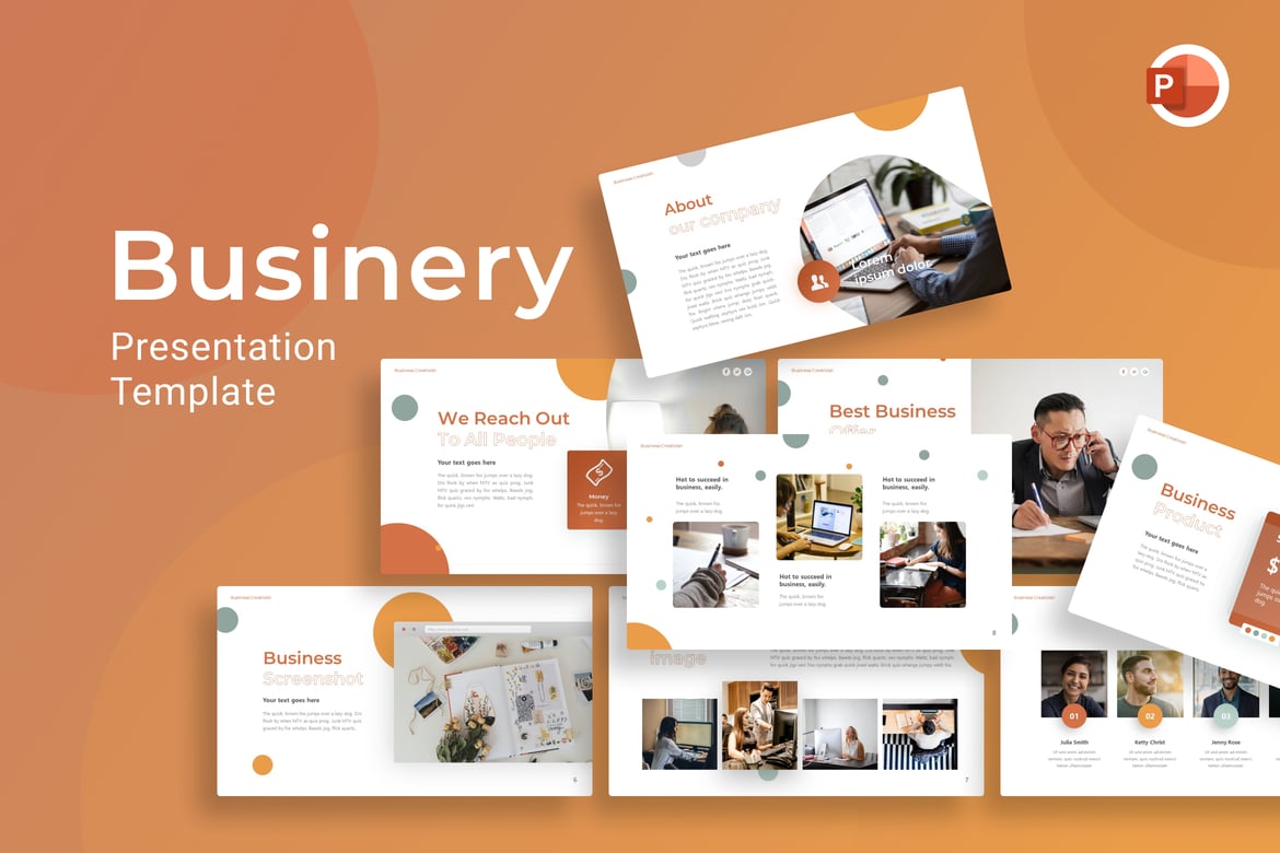 Template Presentasi Bisnis Businery yang Menarik dan Profesional