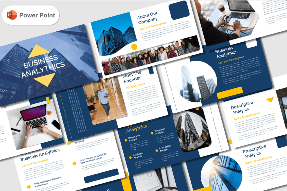 Template PowerPoint Analisis Bisnis yang Menarik dan Profesional