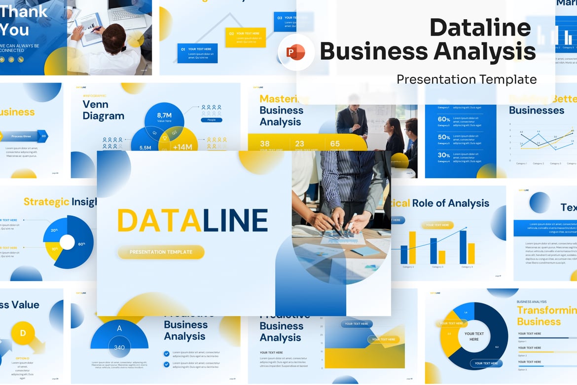 Template PowerPoint Analisis Bisnis yang Menarik