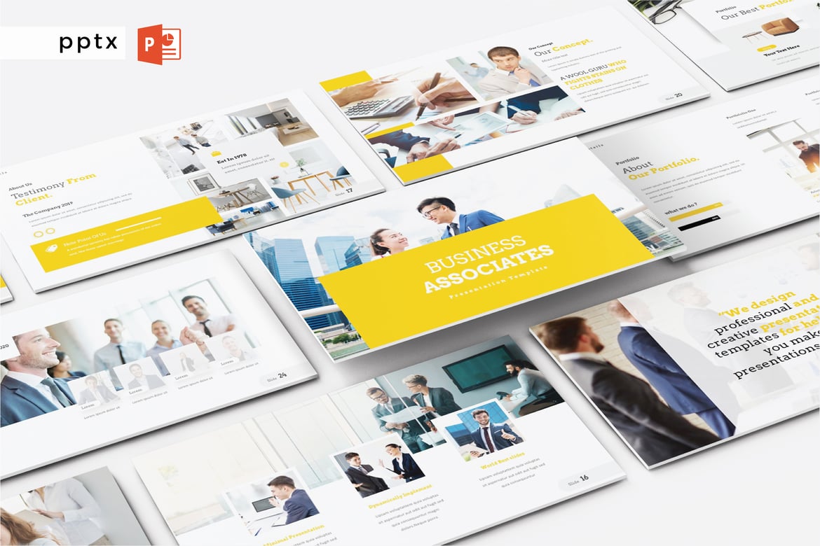 Template Presentasi Bisnis Modern - PowerPoint V497