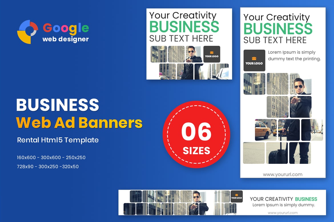 Template Website Spanduk HTML5 Serbaguna