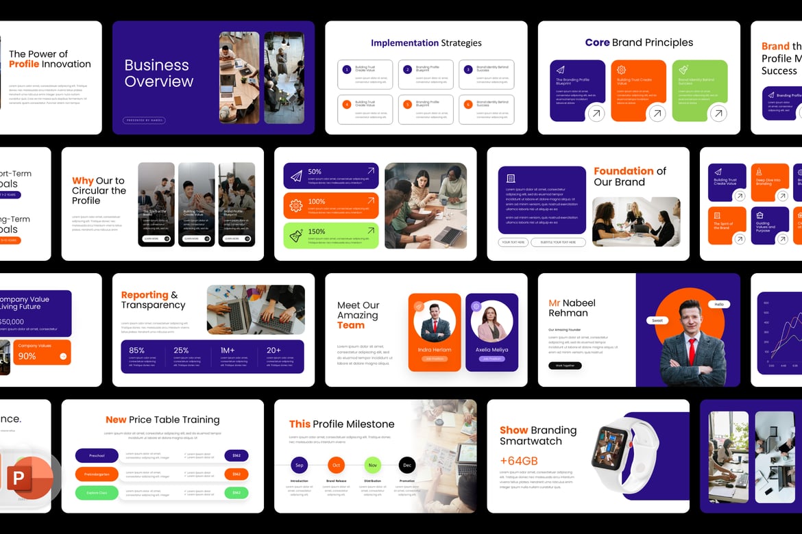 Template PowerPoint Branding Bisnis yang Menarik dan Profesional