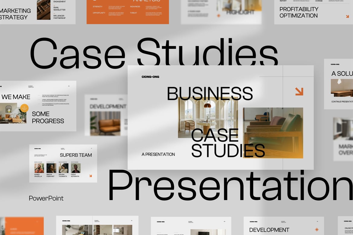 Template Presentasi Studi Kasus Bisnis yang Menarik dan Profesional