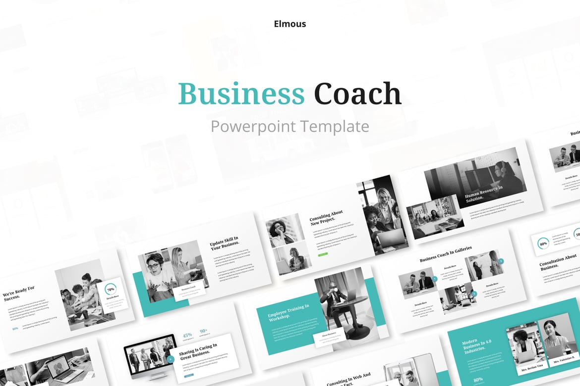 Template PowerPoint Konsep Pelatihan Bisnis yang Menarik