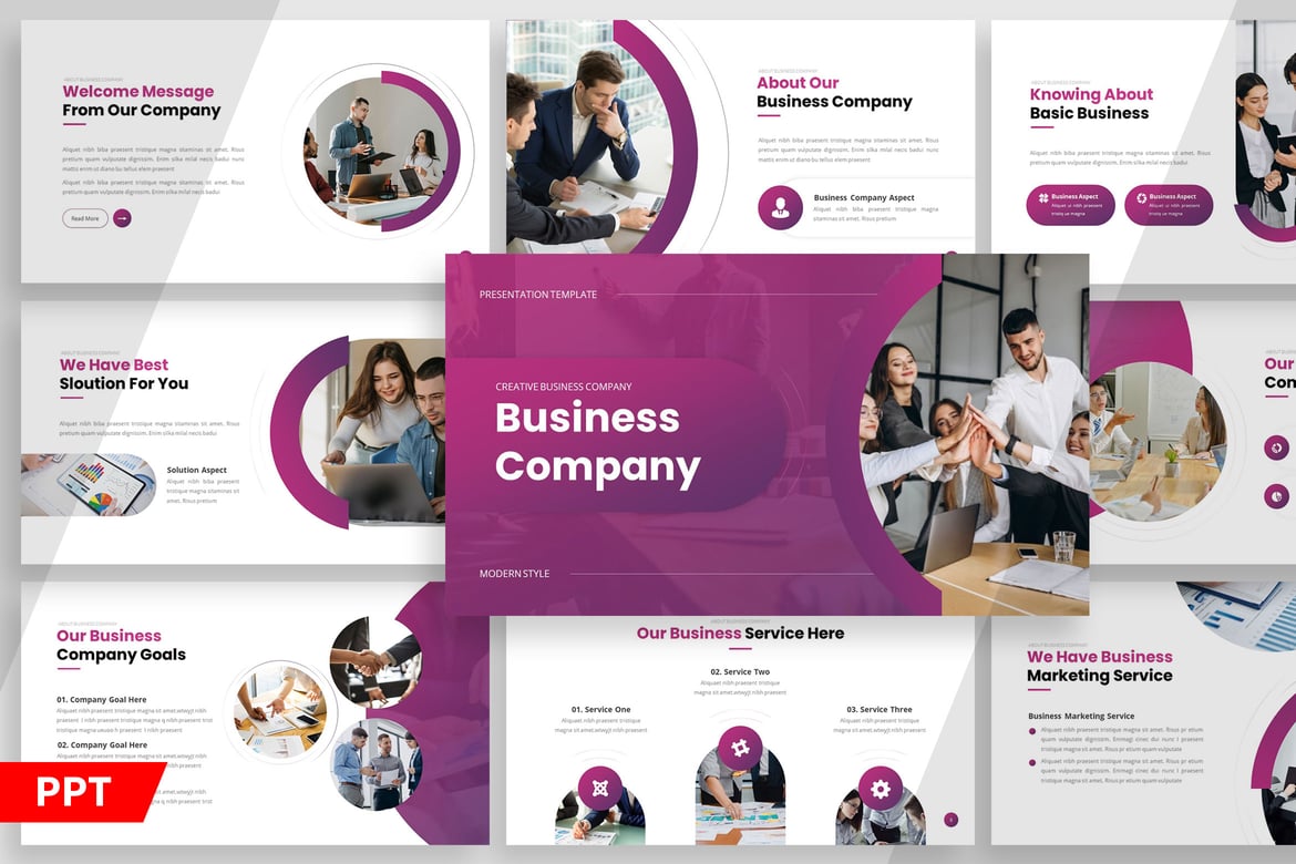 Template PowerPoint Bisnis - Desain Elegan dan Multifungsi
