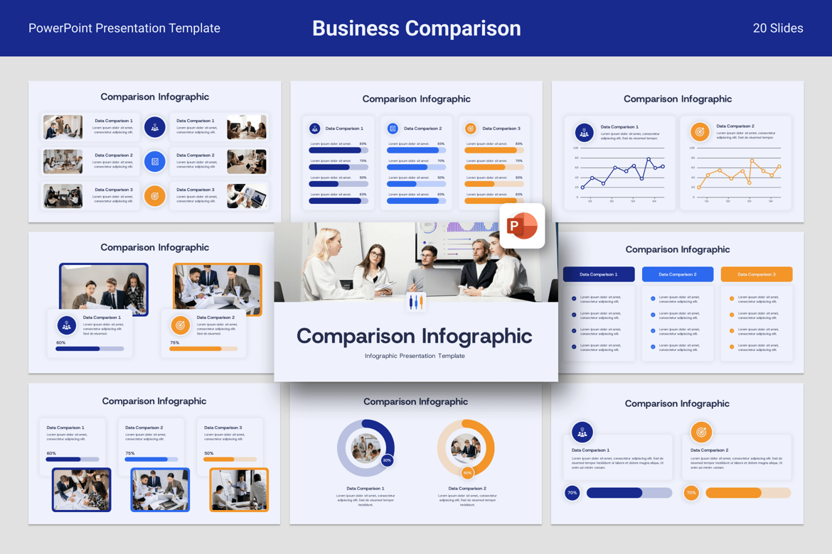 Template Presentasi Perbandingan Bisnis yang Efektif