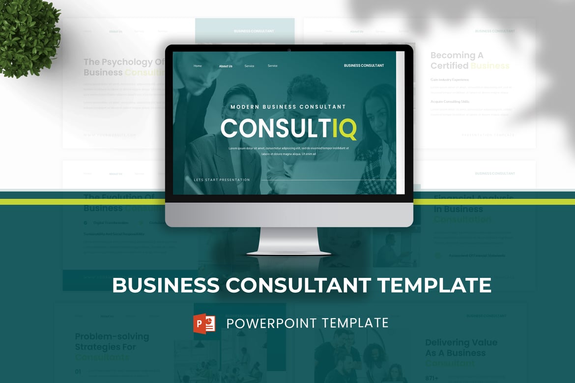 Template Powerpoint Konsultan Bisnis yang Modern dan Fleksibel