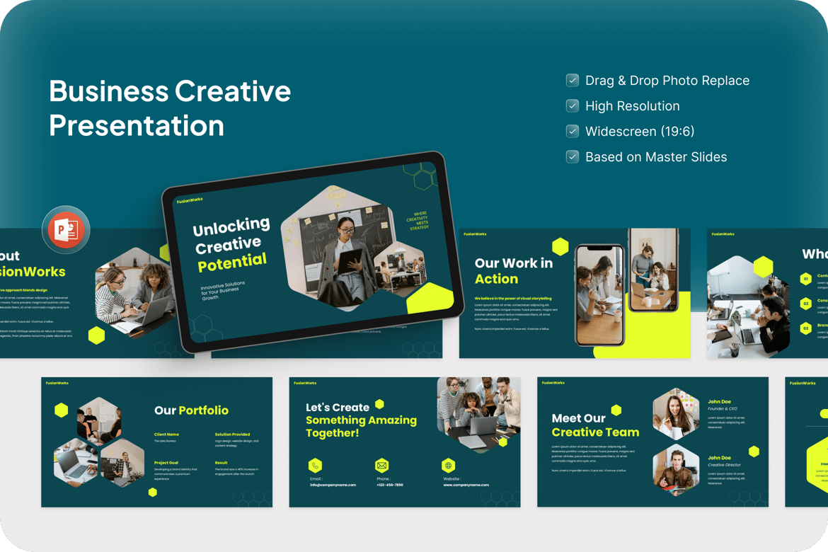 Template PowerPoint Kreatif untuk Presentasi Bisnis yang Menginspirasi