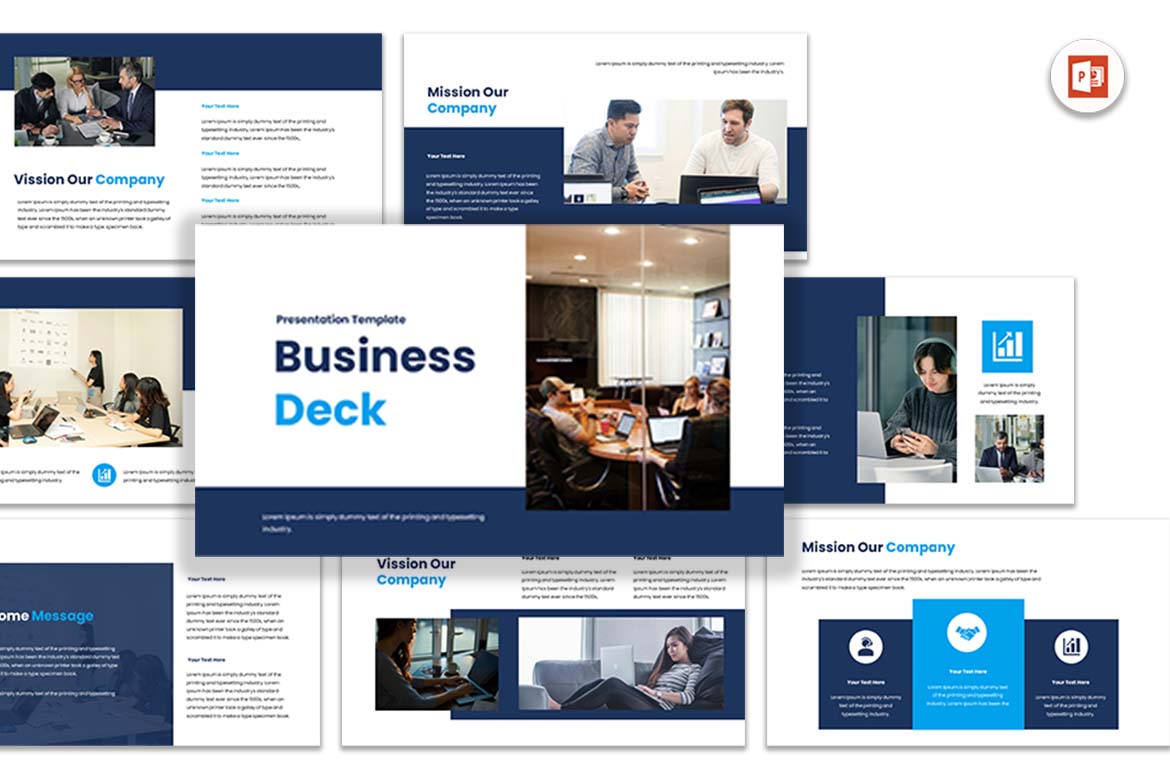 Template Presentasi Bisnis - PowerPoint Modern dan Kreatif