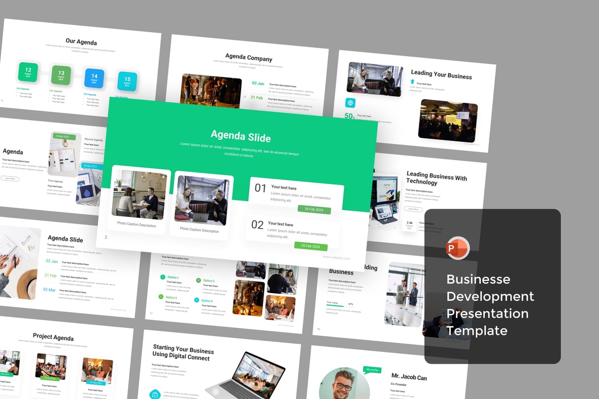 Template Presentasi PowerPoint untuk Pengembangan Bisnis yang Menarik