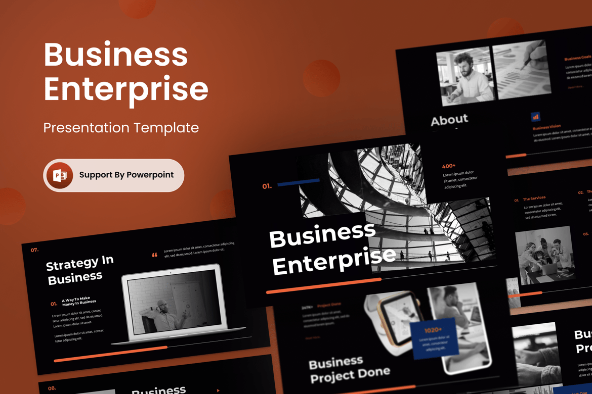 Template Presentasi Bisnis - PowerPoint Profesional