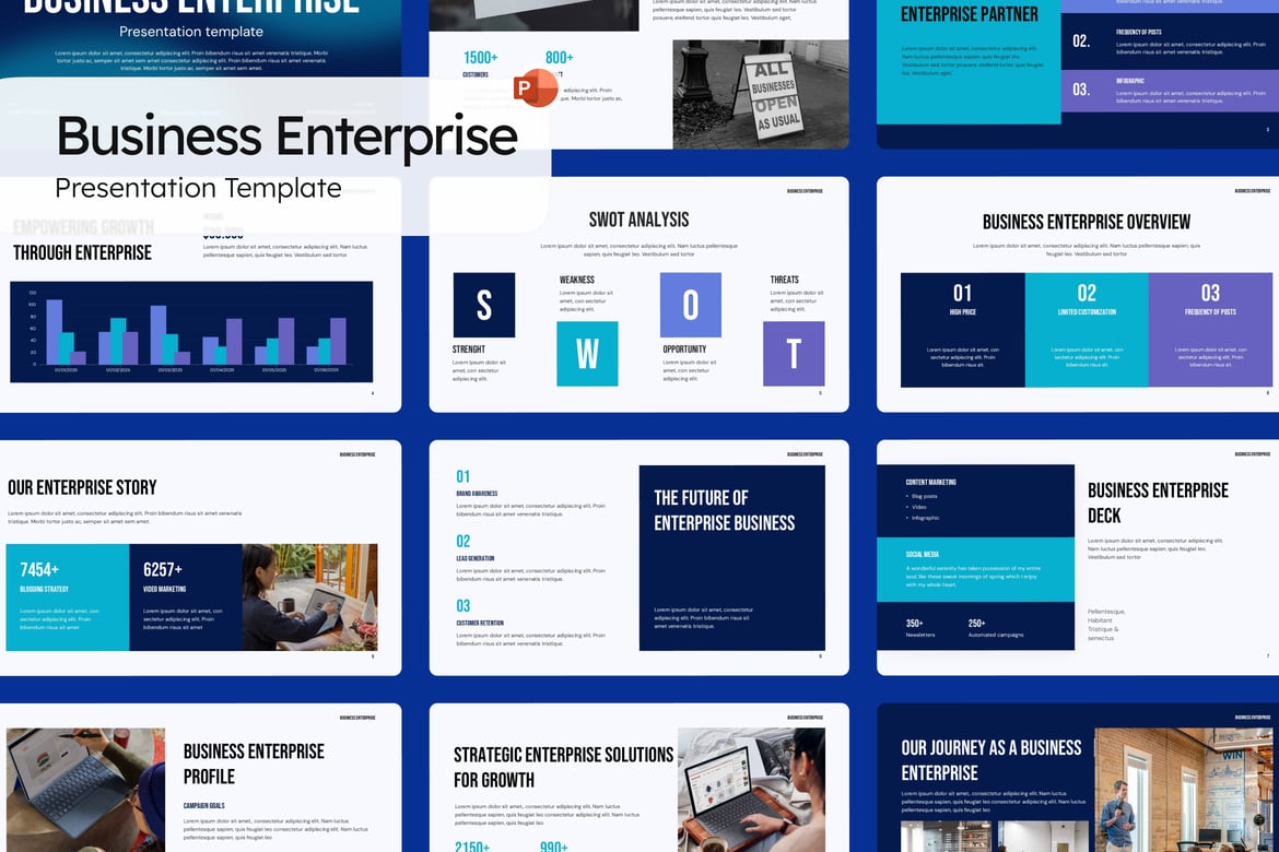Template Presentasi PowerPoint Bisnis yang Profesional