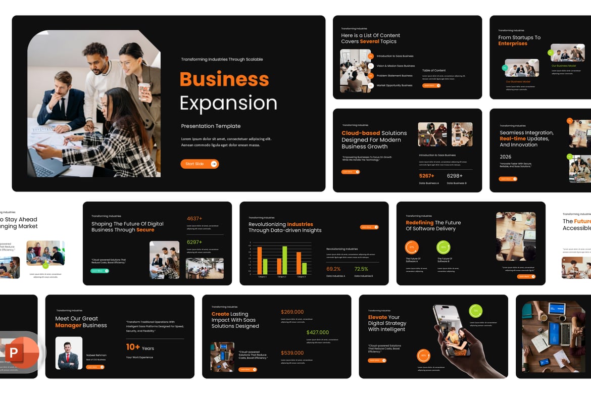Template Presentasi PowerPoint untuk Ekspansi Bisnis yang Menarik