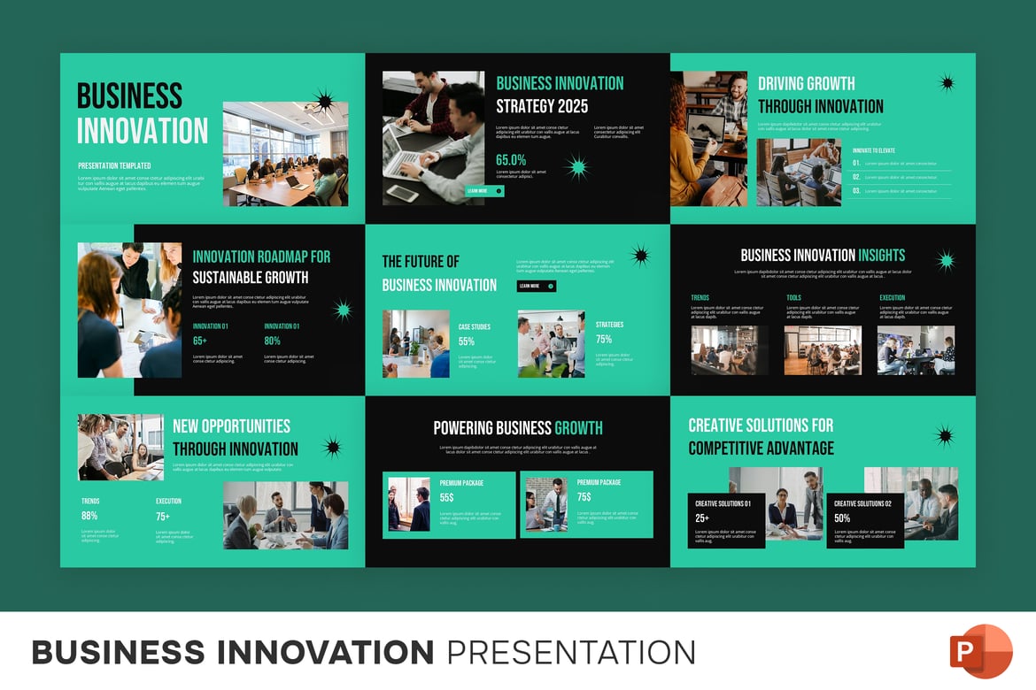 Template Presentasi Inovasi Bisnis yang Menarik
