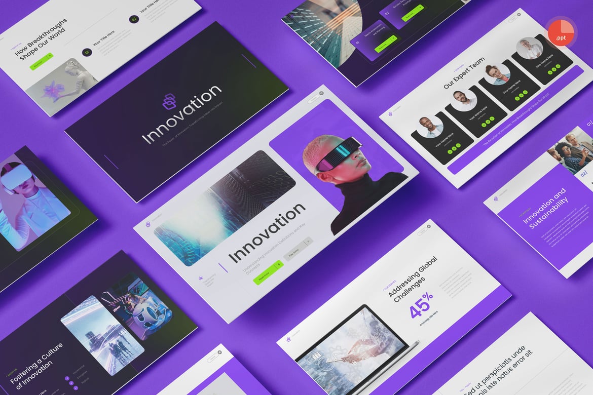 Template Presentasi Inovasi Bisnis yang Menarik