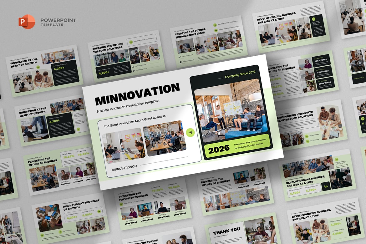 Template Powerpoint Inovasi Bisnis yang Menarik dan Profesional