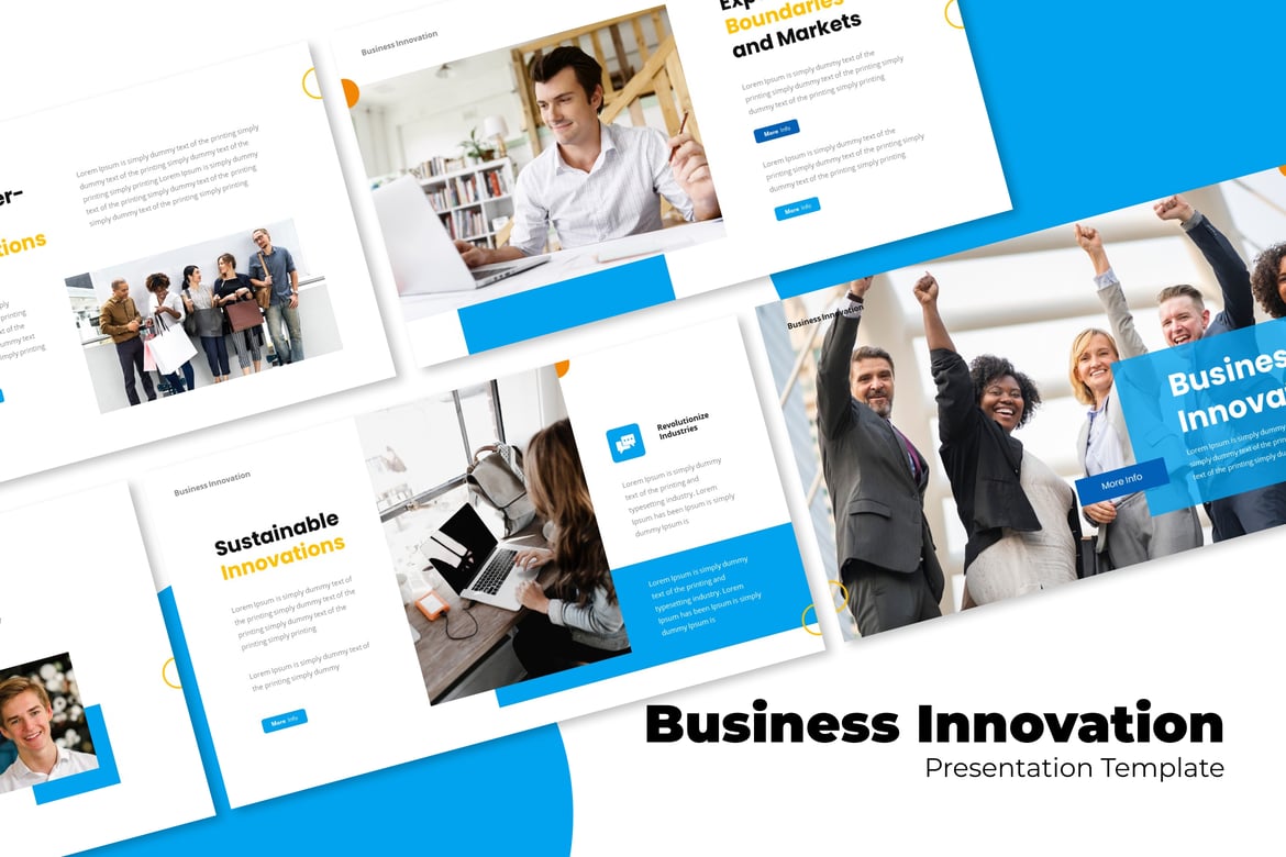 Template Presentasi PowerPoint Inovasi Bisnis yang Menarik