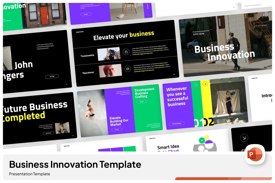 Template Presentasi Inovasi Bisnis - PowerPoint yang Menarik