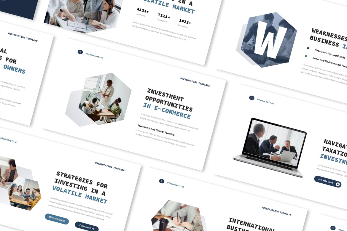 Template Presentasi PowerPoint untuk Investasi Bisnis yang Menarik