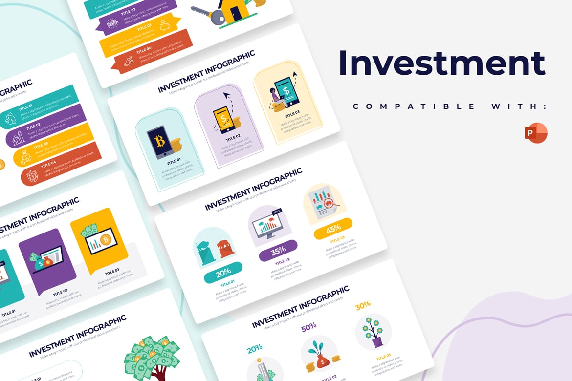 Template PowerPoint Investasi Bisnis yang Modern dan Menarik