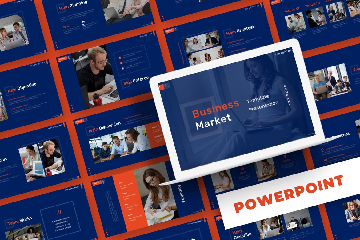 Template Presentasi Bisnis - Powerpoint Premium