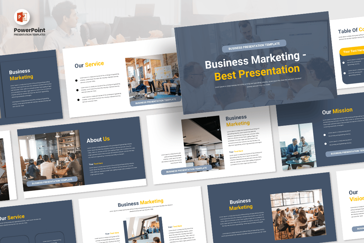Template Presentasi PowerPoint Pemasaran Bisnis Terbaik