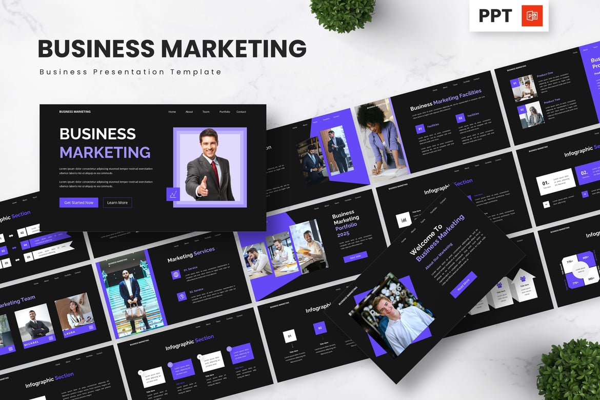 Template Powerpoint Bisnis - Solusi Presentasi Pemasaran yang Efektif