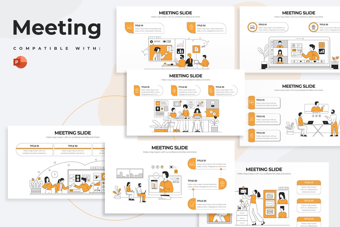Template PowerPoint Infografis untuk Presentasi Bisnis yang Modern