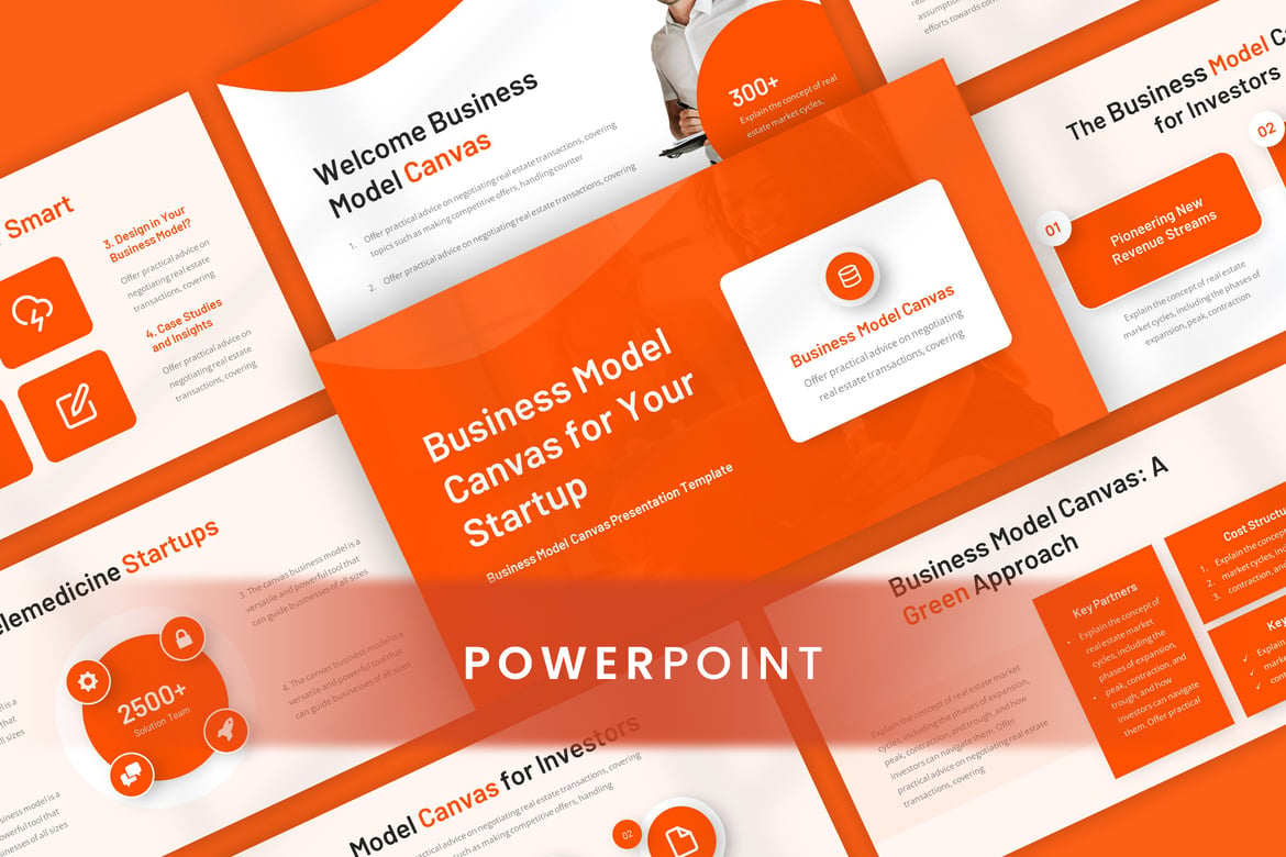 Template Powerpoint Model Bisnis yang Profesional dan Menarik