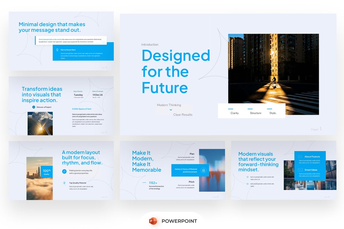 Template Presentasi PowerPoint Modern untuk Bisnis