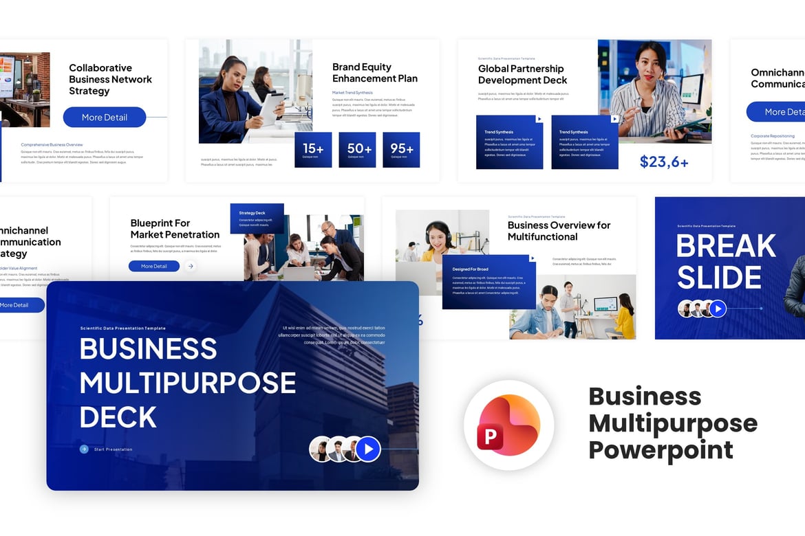 Template PowerPoint Serbaguna untuk Bisnis yang Kreatif