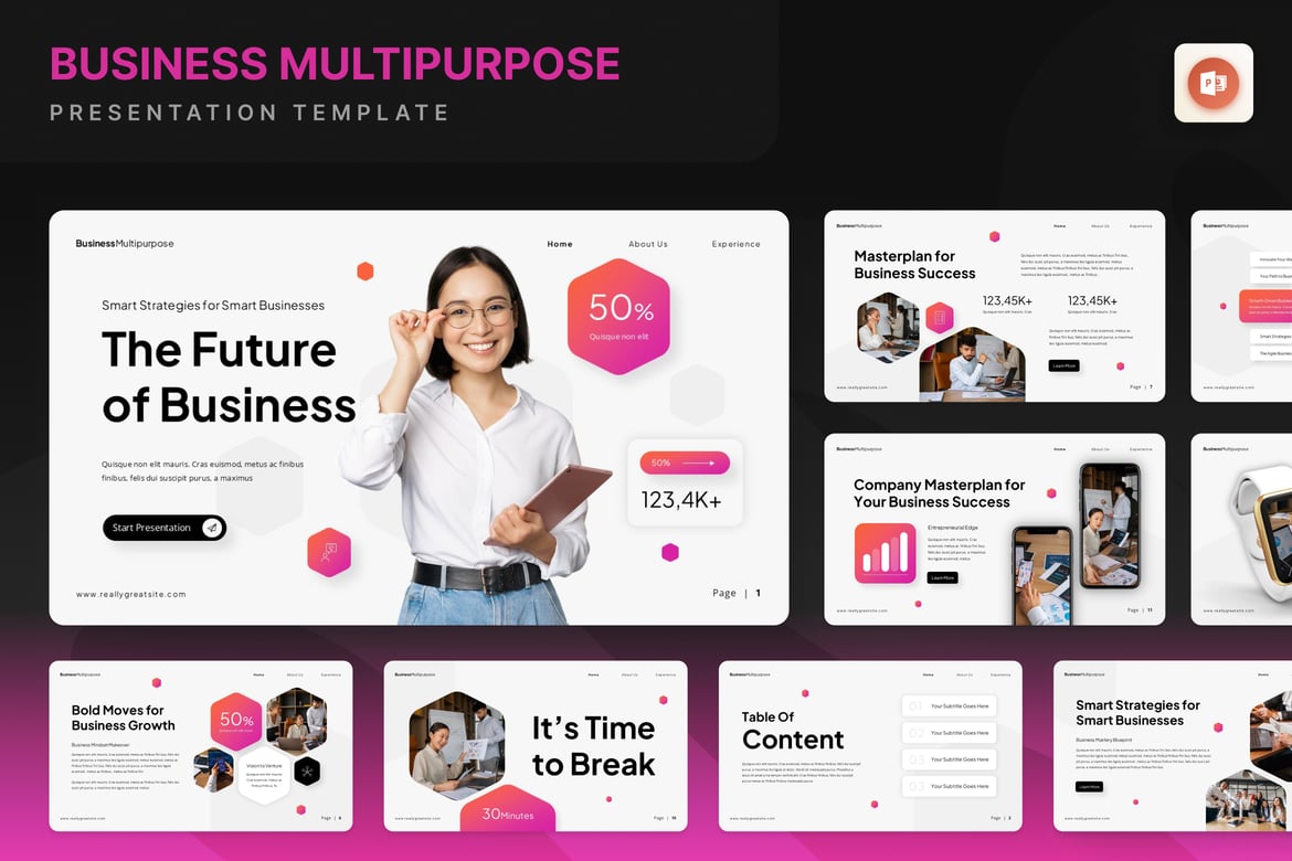 Template PowerPoint Serbaguna untuk Bisnis yang Efektif