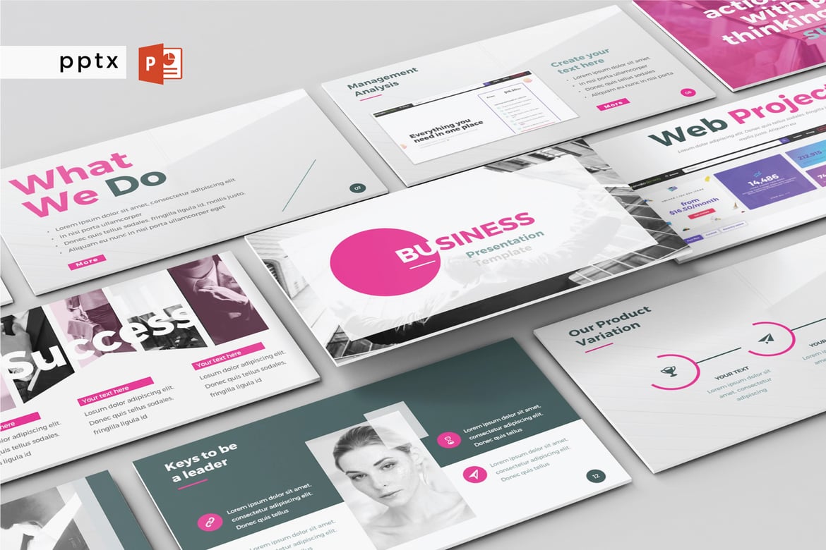 Template Presentasi PowerPoint Multifungsi untuk Bisnis - Versi V147