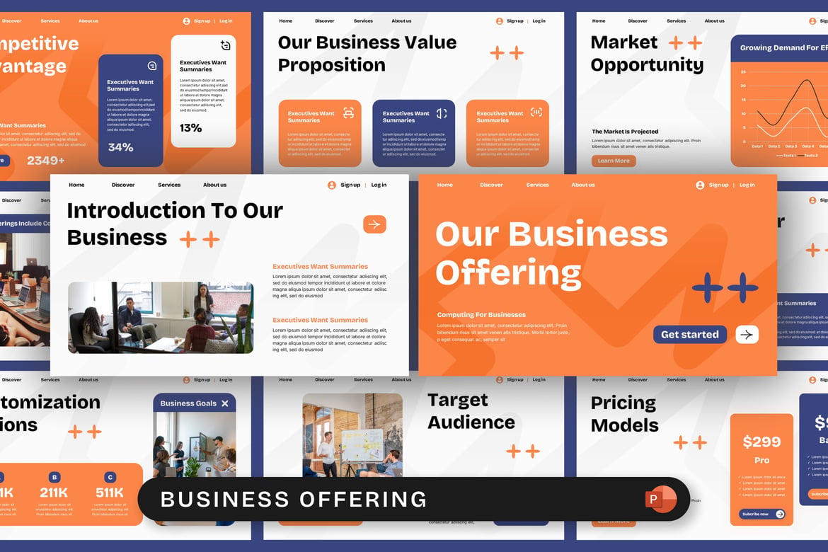 Template Presentasi PowerPoint Penawaran Bisnis yang Menarik