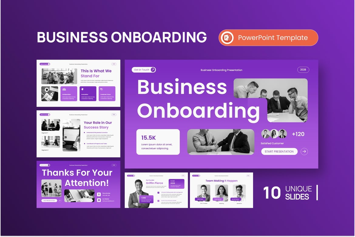Template Presentasi PowerPoint untuk Onboarding Bisnis yang Menarik