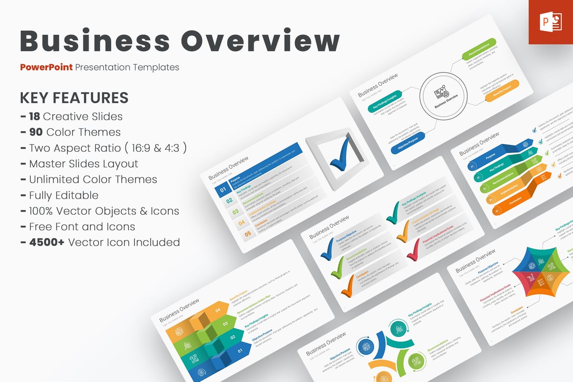 Template PowerPoint untuk Rangkuman Bisnis yang Menarik