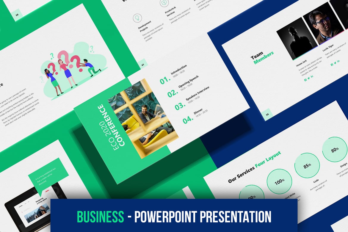 Template PowerPoint Bisnis - Presentasi Profesional dan Menarik