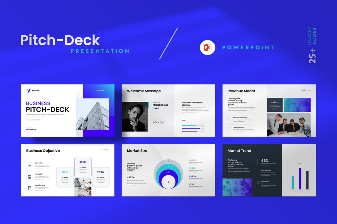 Template Presentasi Pitch-Dek Bisnis yang Menarik