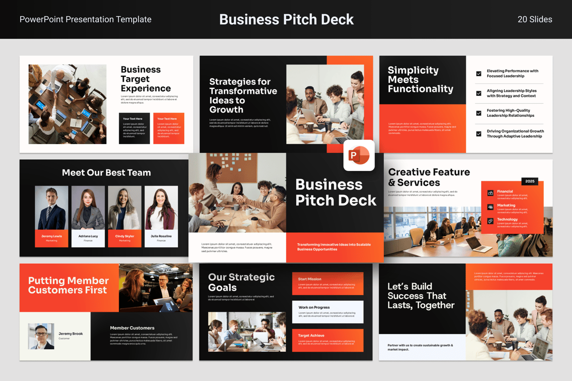 Template PowerPoint Pitch Deck Bisnis yang Menarik dan Profesional