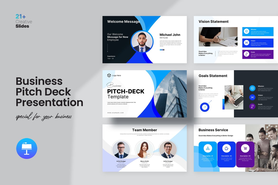 Template Presentasi PowerPoint Pitch Bisnis yang Menarik dan Profesional
