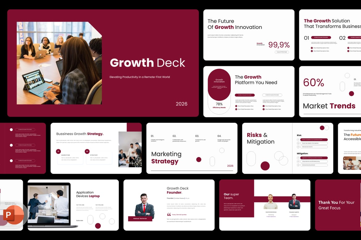 Template Presentasi PowerPoint untuk Pitch Bisnis yang Menarik