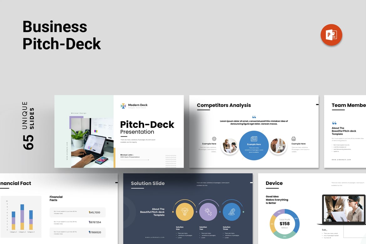 Template Presentasi PowerPoint untuk Pitch Bisnis yang Profesional