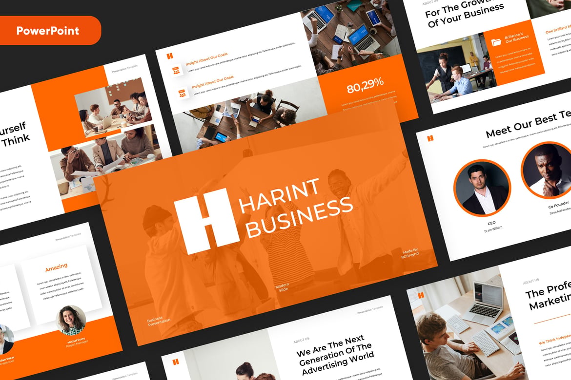 Template PowerPoint Pitch Deck Profesional untuk Bisnis Anda