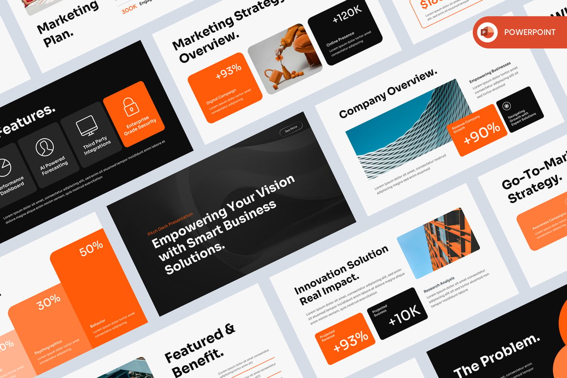 Template Presentasi PowerPoint untuk Pitch Bisnis yang Menarik