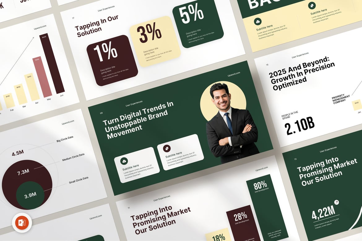 Template PowerPoint Pitch Deck Bisnis yang Menarik