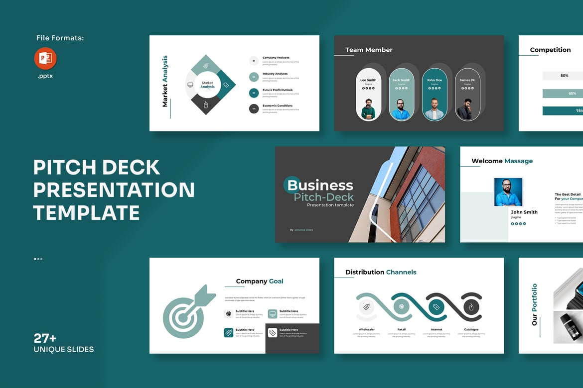 Template PowerPoint Pitch Deck untuk Presentasi Bisnis yang Mengesankan