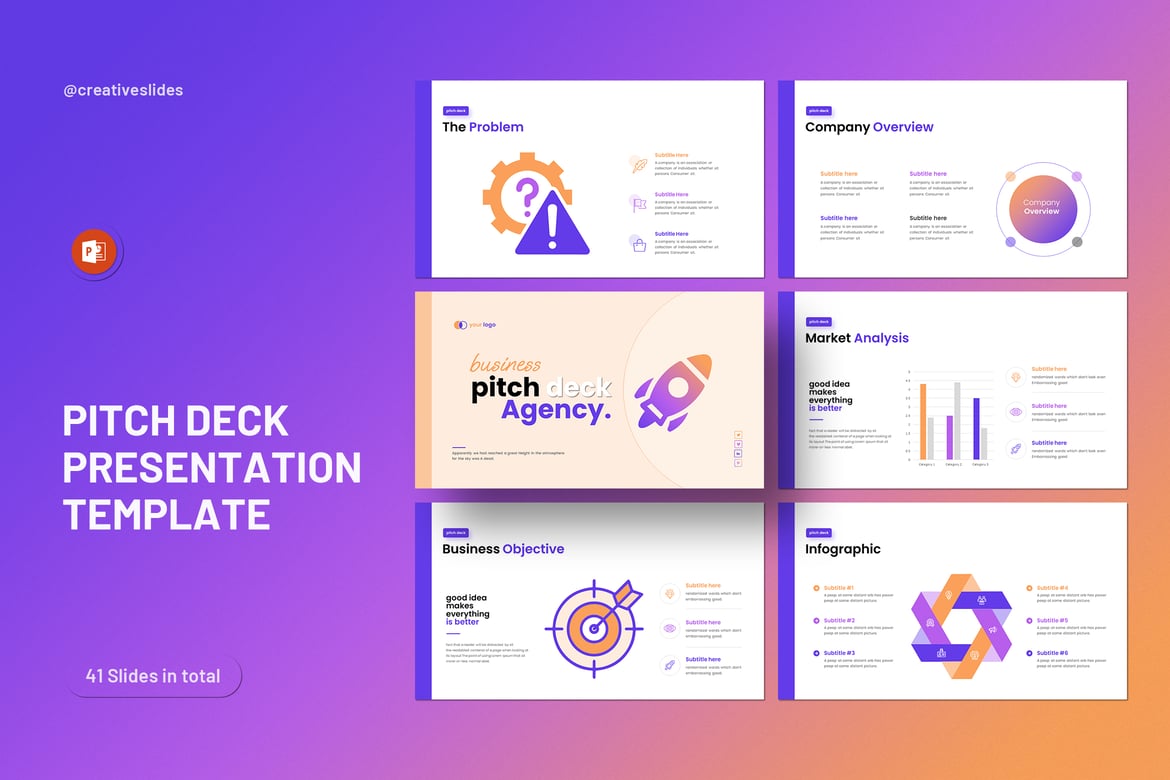 Template PowerPoint Pitch-Deck Bisnis yang Menarik dan Profesional