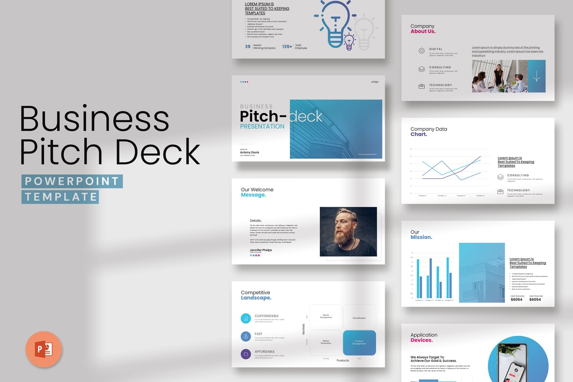 Template PowerPoint Pitch Deck Bisnis yang Menarik dan Profesional